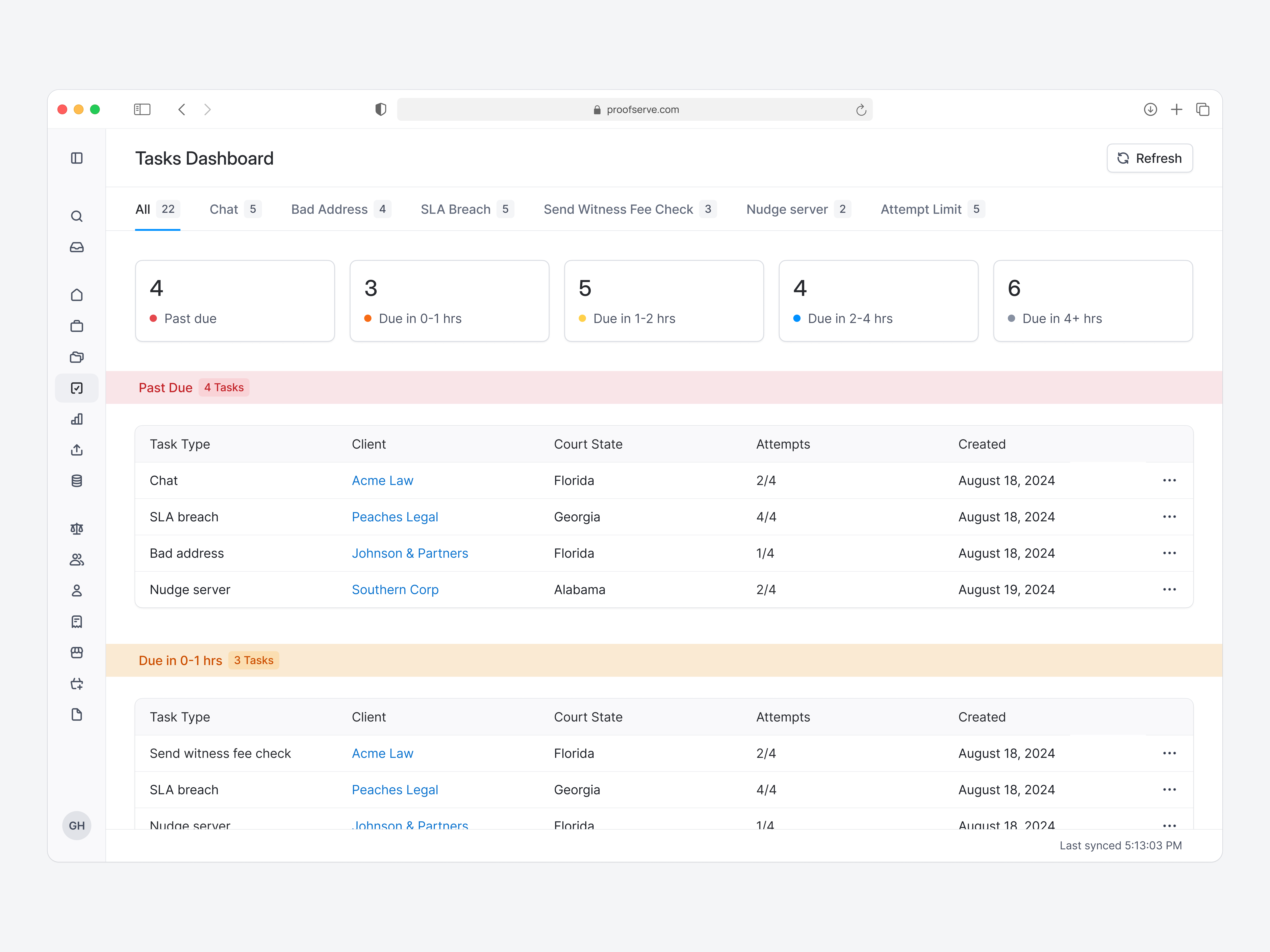 The new tasks dashboard for operations teams at Proof