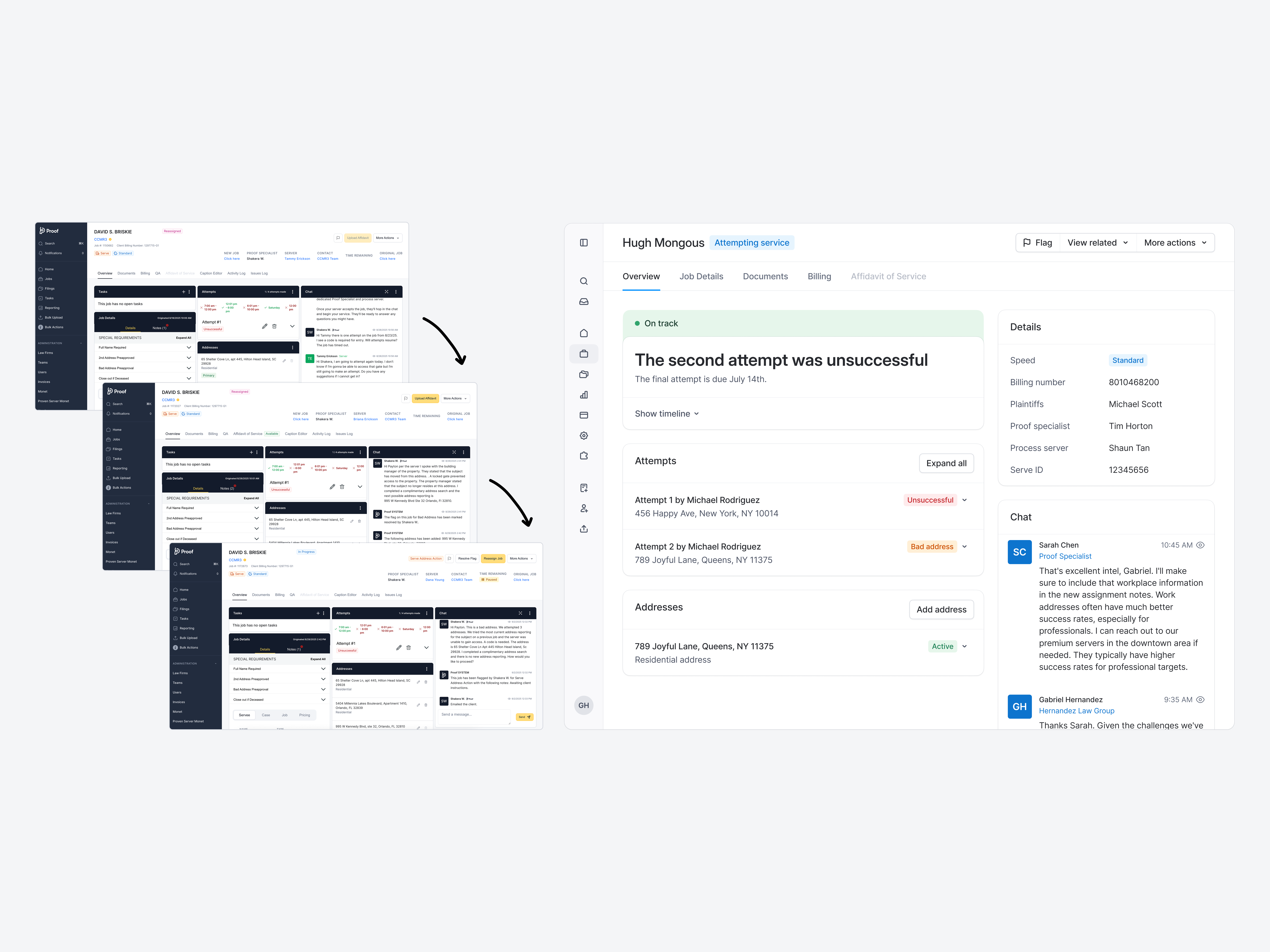 Old model vs new model comparison
